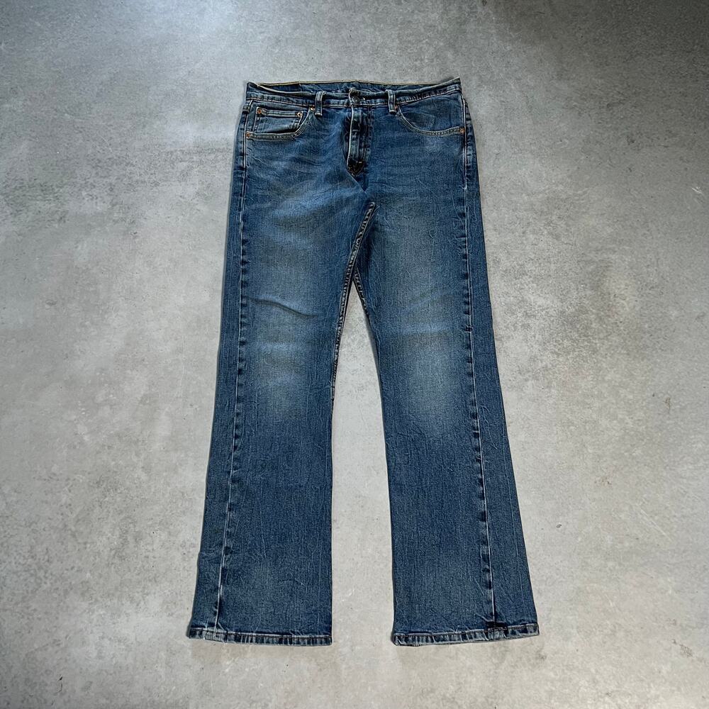 Levi's 527 Bootcut Men's Size 34x32 Jeans Slim Flare Blue Denim